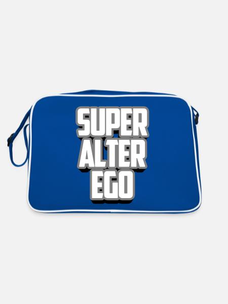 Super alter ego | Les couleurs peuvent être changées - Sac Retro - bleu/blanc - Dos