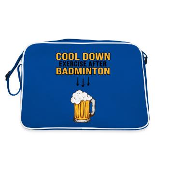 badminton badminton coach badminton badminton - Retro Bag - blue/white - Back