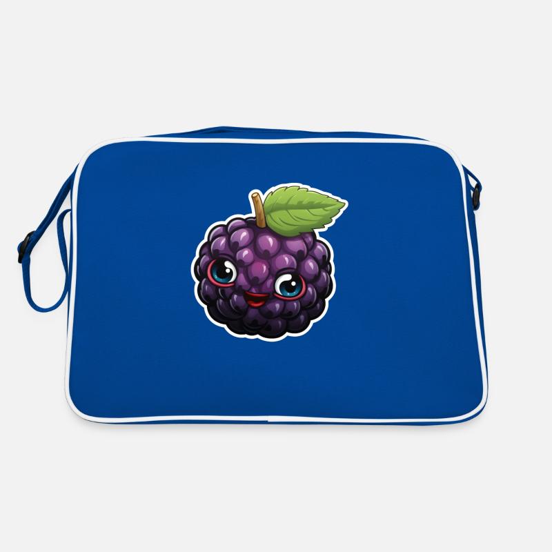 süße Brombeere Retro Tasche