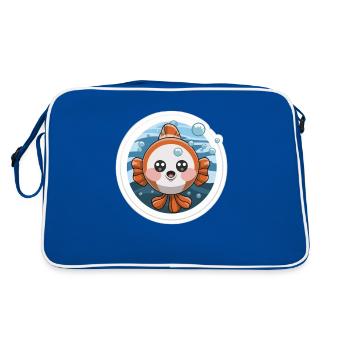 Clownfish Lover - Retro Bag - blue/white - Back