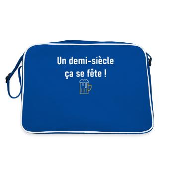 un demi siècle ça se fête ! - Sac Retro - bleu/blanc - Dos