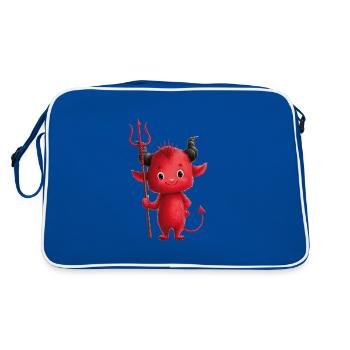 Devil - Retro Bag - blue/white - Back