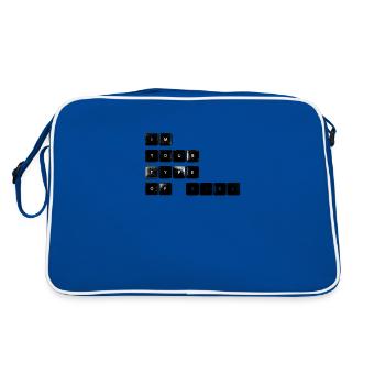 Je suis ton genre de fille - Sac Retro - bleu/blanc - Dos