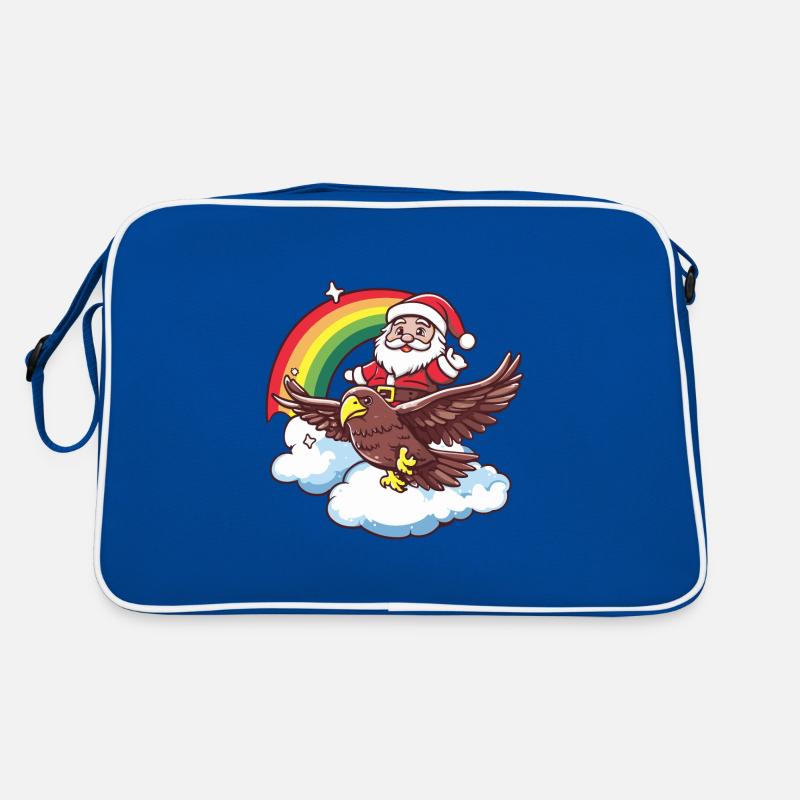 Aigle Père Noël Arc-en-ciel Sac Retro