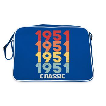 1951 Jubilé dans un style vintage classique 1951 - Sac Retro - bleu/blanc - Dos