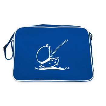 Hundi - Retro Bag - blue/white - Back