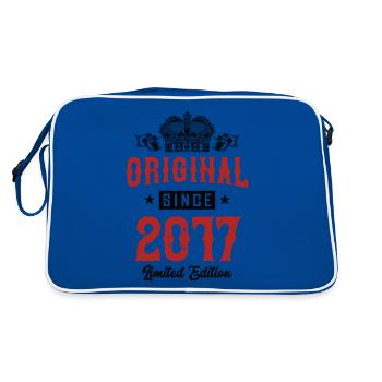 2017 limited edition - Retro Tasche - Blau/Weiß - Hinten