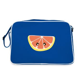 pamplemousse kawaii - Sac Retro - bleu/blanc - Dos