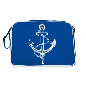 Ancre marine blanche - Sac Retro - bleu/blanc - Dos