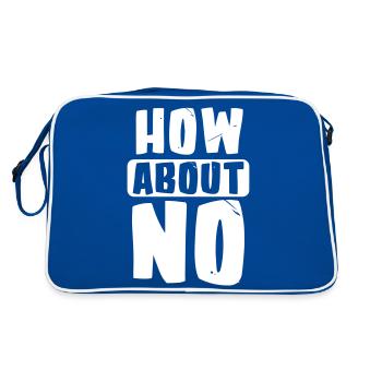 How about no - Retro Bag - blue/white - Back