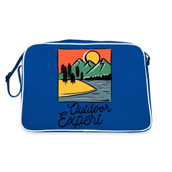 outdoor expert - Retro Bag - blue/white - Back