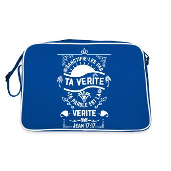 Jean 1717 BLANC - Sac Retro - bleu/blanc - Dos