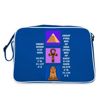 Mysterious Egypt - Retro Bag - blue/white - Back