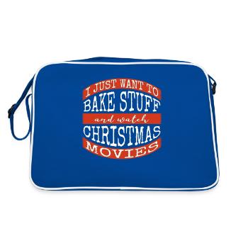 Sayings Birthday Movie Beaker Dinosaur Lover - Retro Bag - blue/white - Back