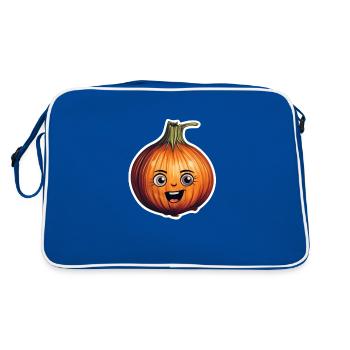 Onion Kawaii - Retro Bag - blue/white - Back