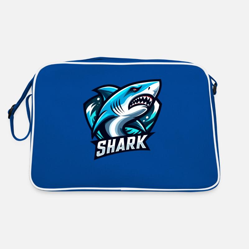Hai-Maskottchen Retro Tasche