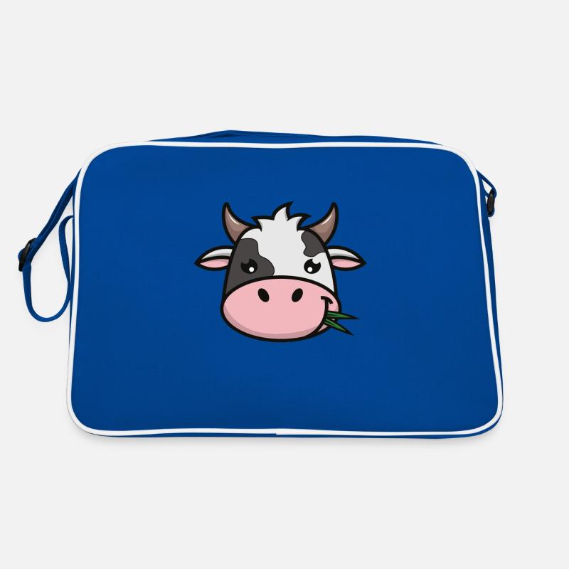 cute cow face | Head Retro Bag