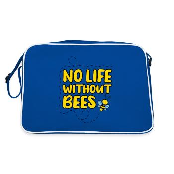 No Life Without Bees - Save the Bees - Sac Retro - bleu/blanc - Dos