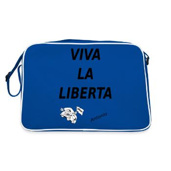 liberta - Sac Retro - bleu/blanc - Dos