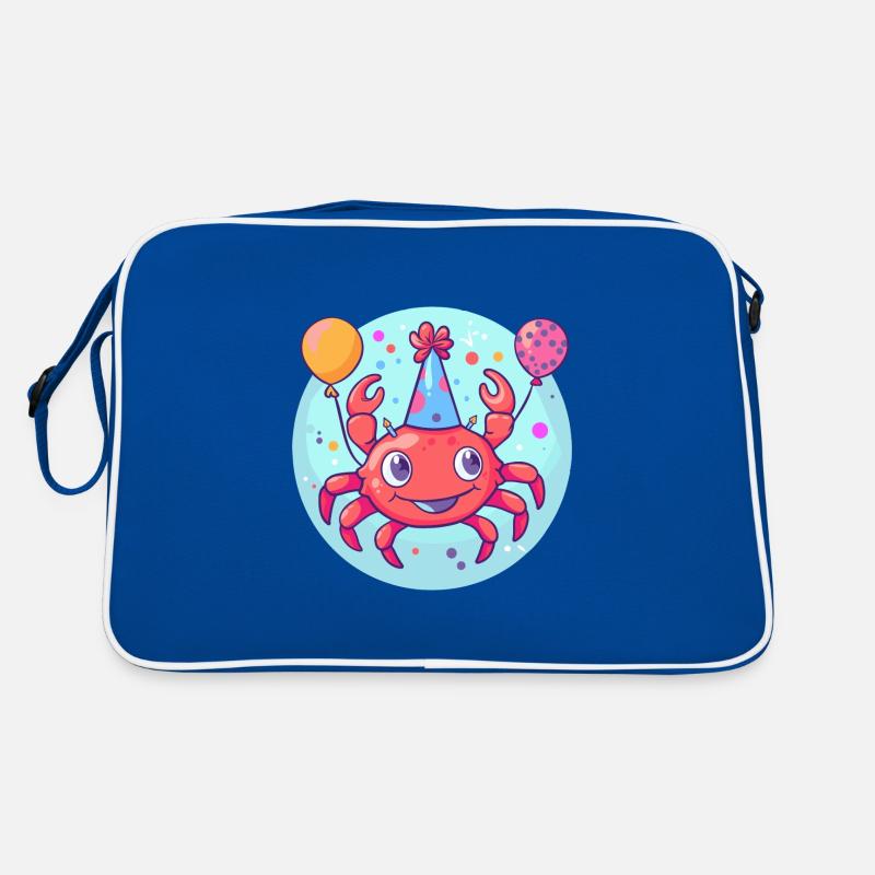 Krebs Krabbe Geburtstag Baby Retro Tasche
