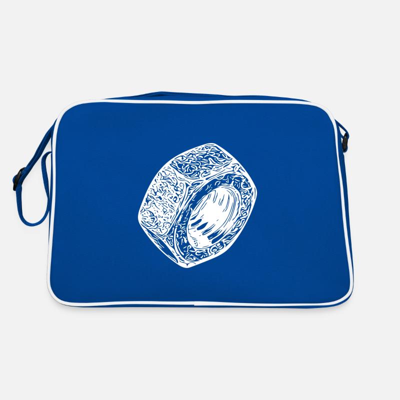 Schraubenmutter heller Oberfläche Retro Tasche