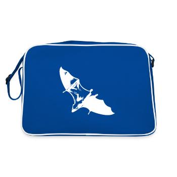 Gliding flying fox - Retro Bag - blue/white - Back