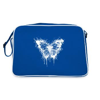 Papillon Tattoo Ink Splash Style - Sac Retro - bleu/blanc - Dos