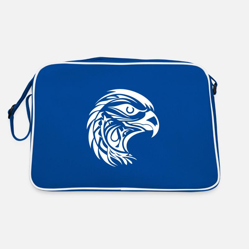 Beau portrait d’aigle dans le style tatouage Sac Retro