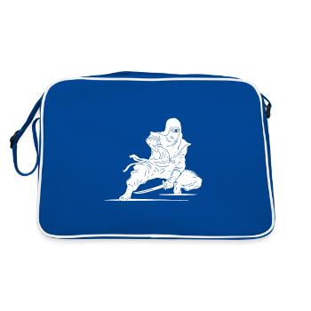 Strength Training Warrior Style Leisure Ninja Athlete - Retro Bag - blue/white - Back