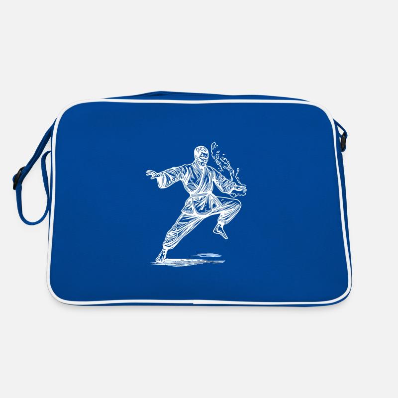 Karate Martial Arts Master Pose Tattoo Style Retro Bag