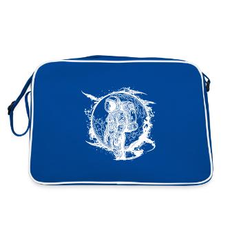 Sortie dans l’espace d’astronaute avec sphère exotique - Sac Retro - bleu/blanc - Dos