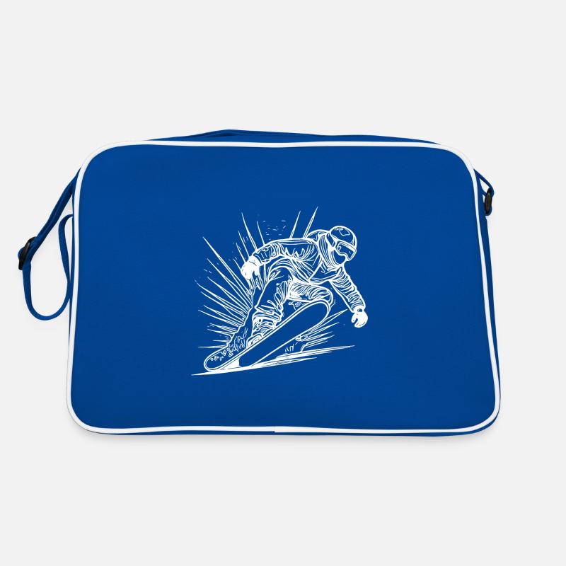 Style de snowboard Mouvement de snowboard impressionnant Sac Retro