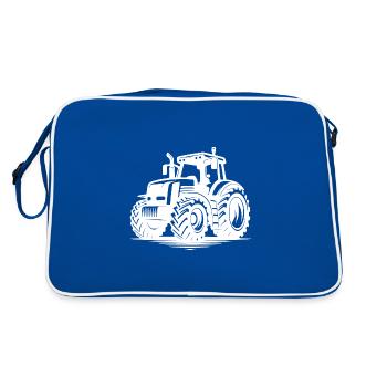 Strong Tractors for Biofarmer Tractor Agricultural Machinery - Retro Bag - blue/white - Back