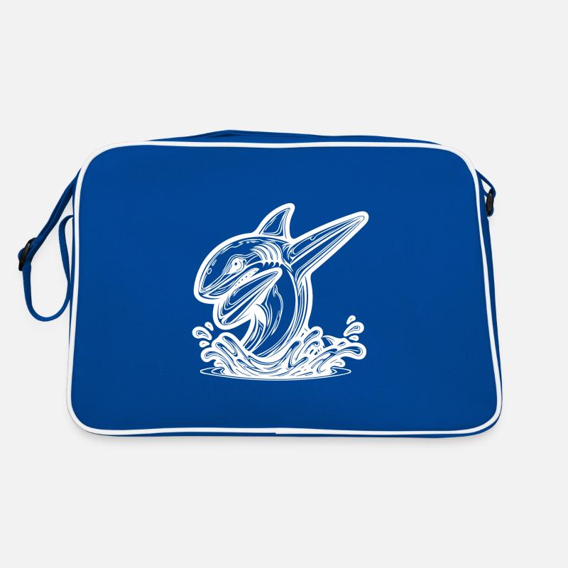 Grim Dabbing Shark - Dabbing Shark Sac Retro
