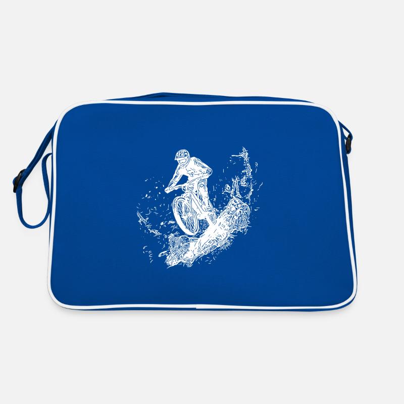 Rain, Cyclist, Mud, Forest, Downhill Retro Bag