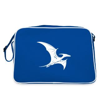 Dino Ptéranodon Dinosaure volant Ptérosaure - Sac Retro - bleu/blanc - Dos