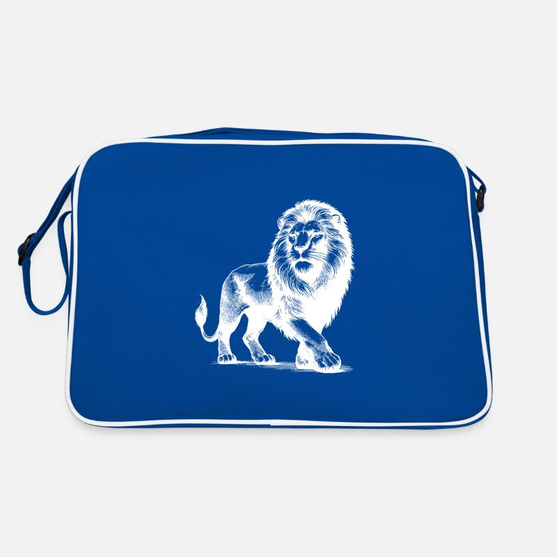 Elegant proud lion Retro Bag