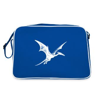 Ptérosaure Dino Ptéranodon Dinosaure volant - Sac Retro - bleu/blanc - Dos