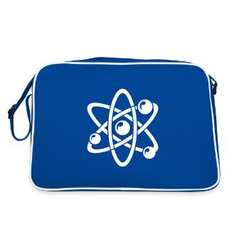 Atomic Nucleus Physics Atom Electron Atomic Model - Retro Bag - blue/white - Back