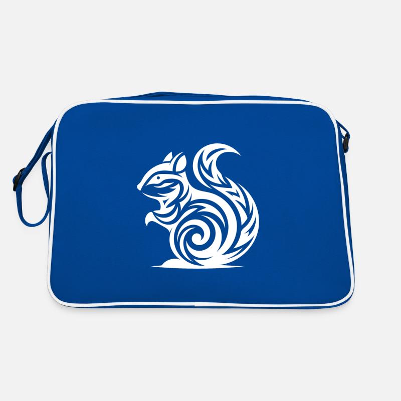 Petit bébé écureuil dans le Style de tatouage Sac Retro