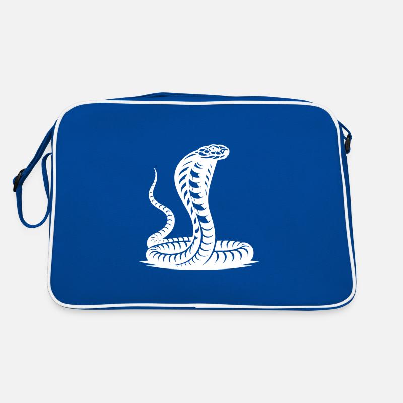 Snake Cobra Neck Shield Threatening Posture Design Retro Bag