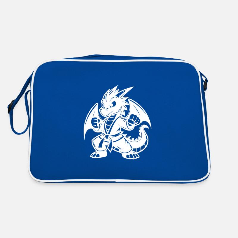 Fier Karaté Wing Dragon Style Dessin Animé Sac Retro