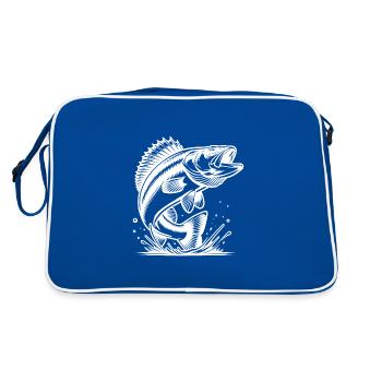 Prédateur élégant sauteur de sandre - Sac Retro - bleu/blanc - Dos