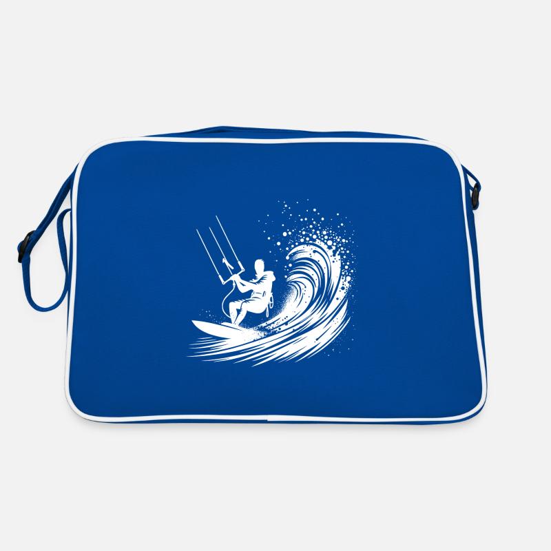 Kite-Surf Sport avec planche - Surfer dans le ciel Sac Retro