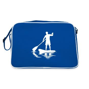Stand Up Paddle Club et planche à pagaie - Sac Retro - bleu/blanc - Dos