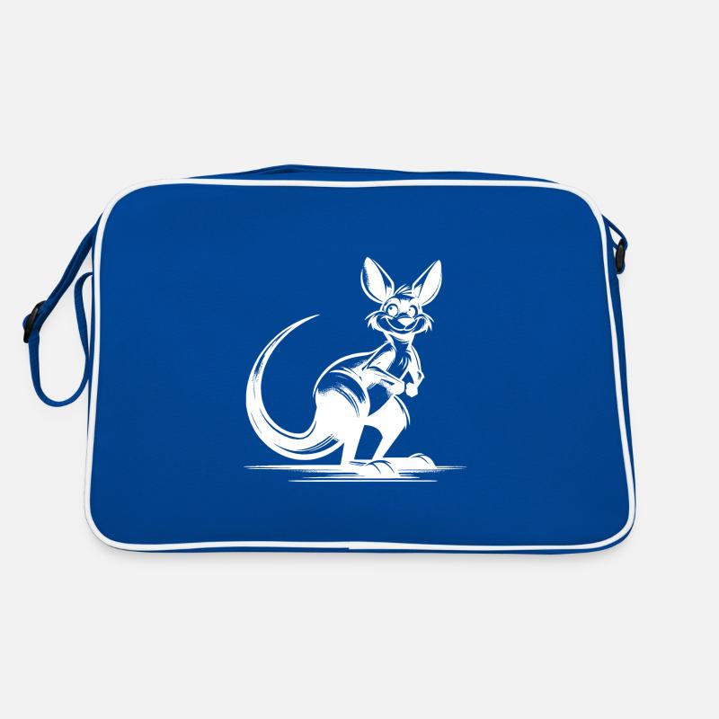 Australian smiling kangaroo Retro Bag