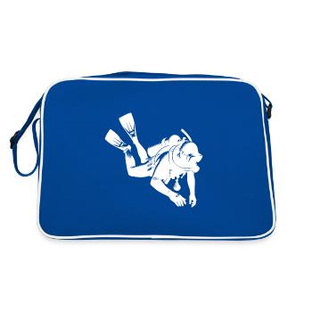 Recreational Diver Scuba Diver Training Equipment - Retro Bag - blue/white - Back