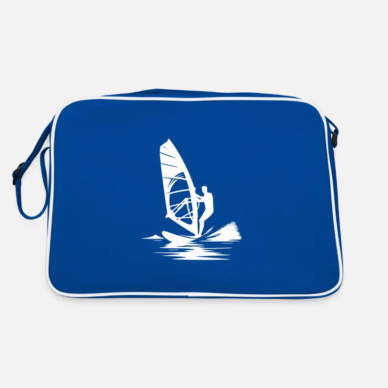 Surftechnik mit Windkraft Wind und Meeresbrise Retro Tasche