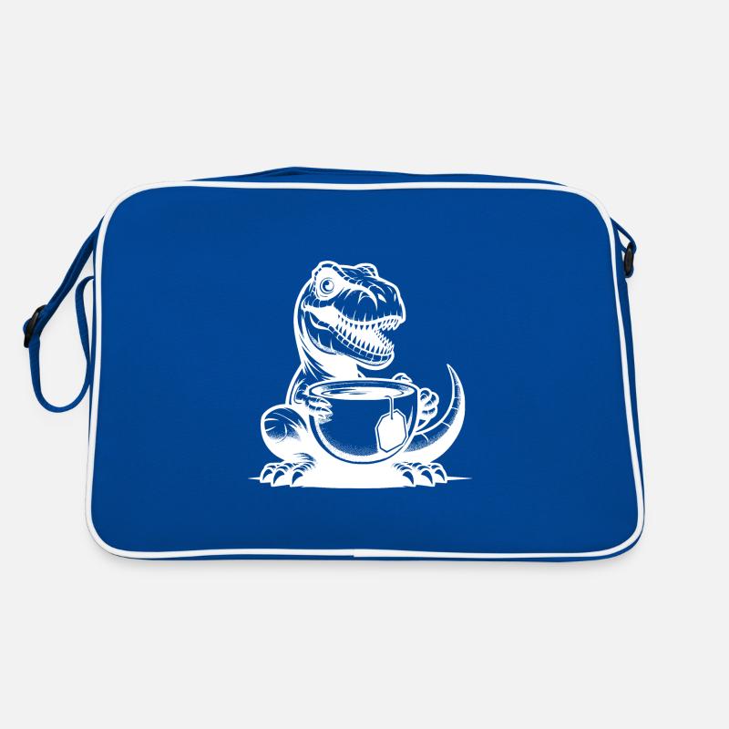 Office dino very funny tea-rex with cup Retro Bag