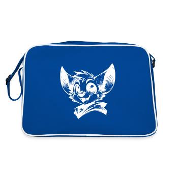 Drôle d’enfants chauve-souris vampire dessin - Sac Retro - bleu/blanc - Dos